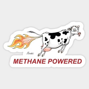 Methane Powered Sticker